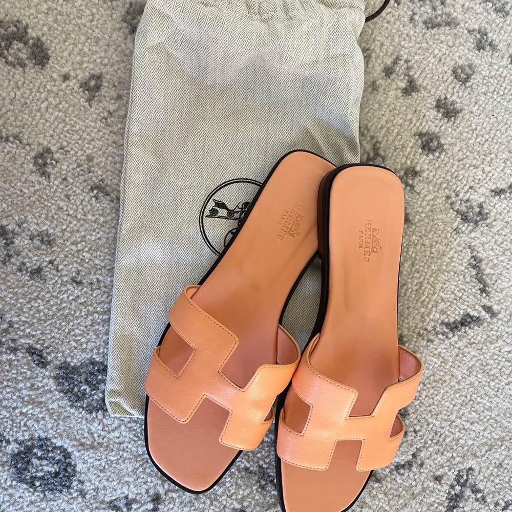 Authentic Hermes Oran Sandals
